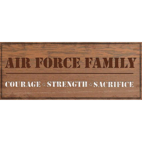 Air Force Family Black Modern Wood Framed Art Print with Double Matting by Gibbons, Lauren