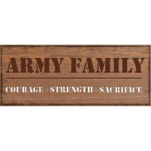 Army Family Gold Ornate Wood Framed Art Print with Double Matting by Gibbons, Lauren