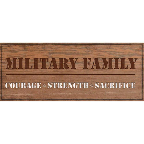 Military Family Gold Ornate Wood Framed Art Print with Double Matting by Gibbons, Lauren