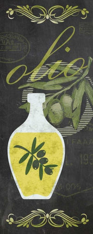 Olive Oil D White Modern Wood Framed Art Print with Double Matting by Gibbons, Lauren