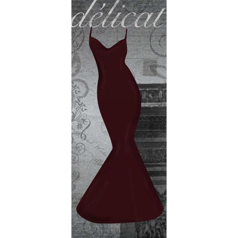 Red Dress Triomphe White Modern Wood Framed Art Print by Gibbons, Lauren