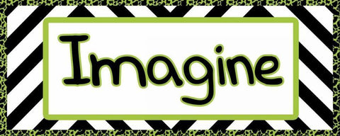 Tween Imagine Green Black Ornate Wood Framed Art Print with Double Matting by Gibbons, Lauren