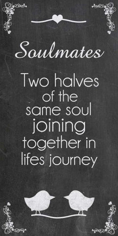 Soulmates Black Ornate Wood Framed Art Print with Double Matting by Gibbons, Lauren