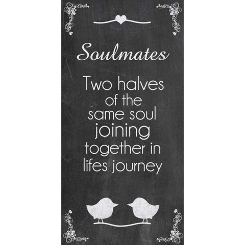 Soulmates White Modern Wood Framed Art Print by Gibbons, Lauren