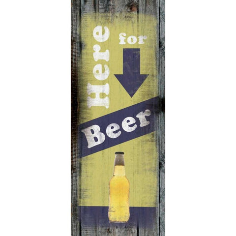 Beer Black Modern Wood Framed Art Print with Double Matting by Gibbons, Lauren