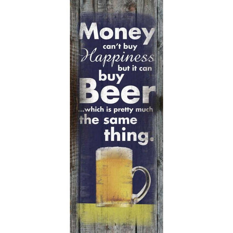 Money Beer Tall Gold Ornate Wood Framed Art Print with Double Matting by Gibbons, Lauren