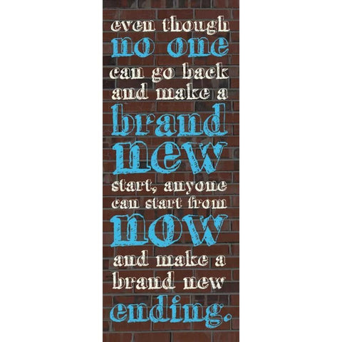 New Ending Gold Ornate Wood Framed Art Print with Double Matting by Gibbons, Lauren