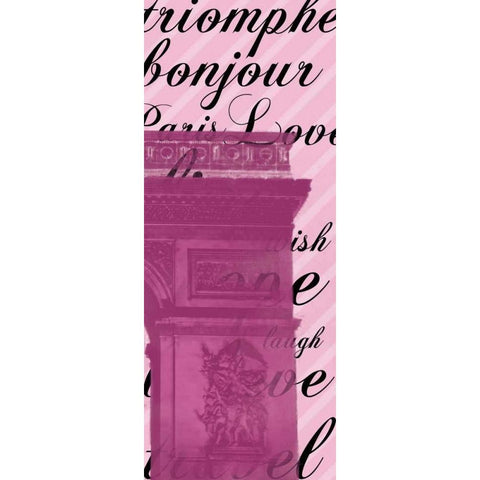 Black and Pink White Modern Wood Framed Art Print by Gibbons, Lauren