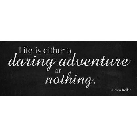 Daring Adventure Black Modern Wood Framed Art Print with Double Matting by Gibbons, Lauren