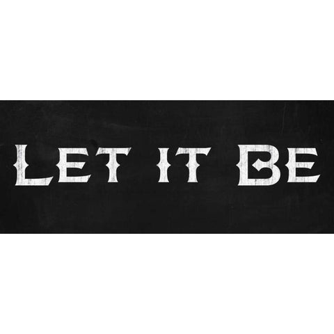 Letit Be 2 Black Modern Wood Framed Art Print with Double Matting by Gibbons, Lauren