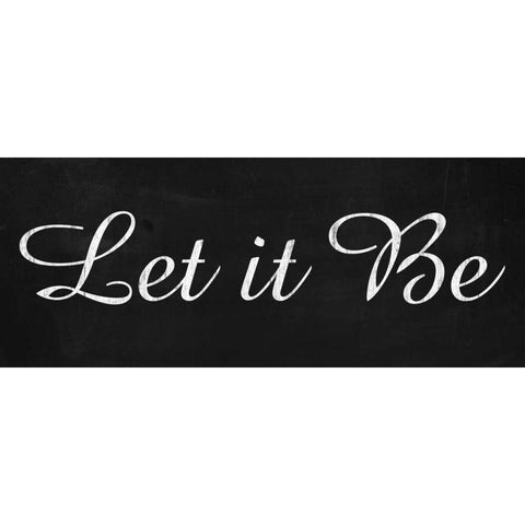 Let it Be 3 Black Modern Wood Framed Art Print with Double Matting by Gibbons, Lauren