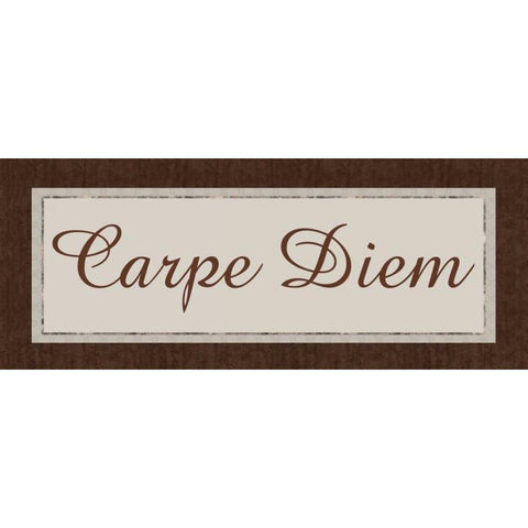 Carpe Diem Black Modern Wood Framed Art Print by Gibbons, Lauren