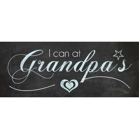 At Grandpa Gold Ornate Wood Framed Art Print with Double Matting by Gibbons, Lauren