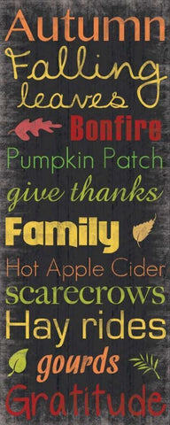 Autumn Falling White Modern Wood Framed Art Print with Double Matting by Gibbons, Lauren