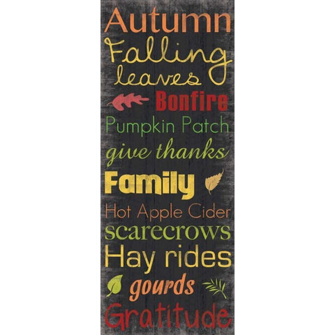 Autumn Falling Gold Ornate Wood Framed Art Print with Double Matting by Gibbons, Lauren