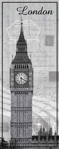 London White Modern Wood Framed Art Print with Double Matting by Gibbons, Lauren