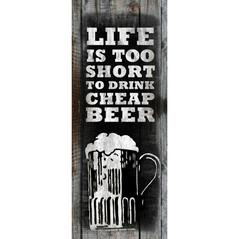 Cheap Beer White Modern Wood Framed Art Print by Gibbons, Lauren