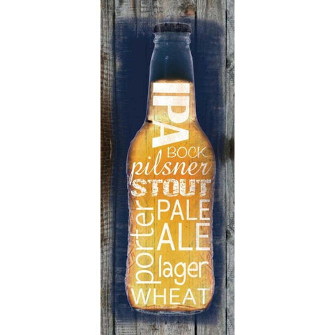 Lager White Modern Wood Framed Art Print by Gibbons, Lauren