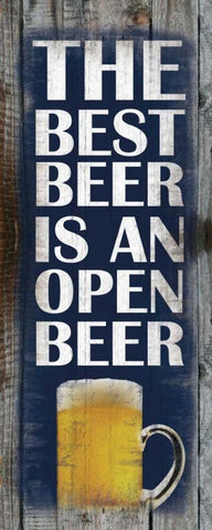 Open Beer Black Ornate Wood Framed Art Print with Double Matting by Gibbons, Lauren