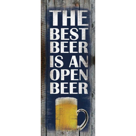 Open Beer White Modern Wood Framed Art Print by Gibbons, Lauren