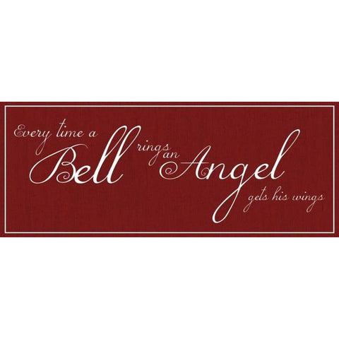 Bell Rings No Bell White Modern Wood Framed Art Print by Gibbons, Lauren