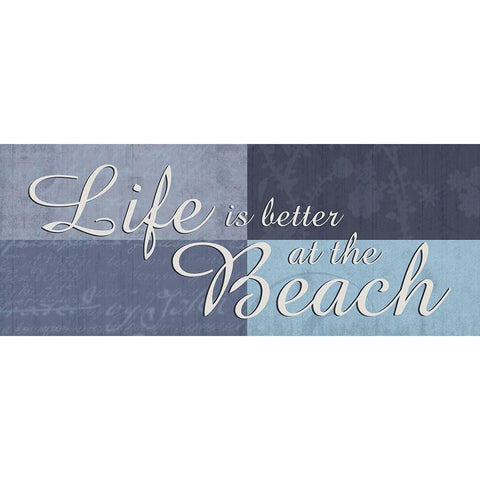 Beach 2 White Modern Wood Framed Art Print by Gibbons, Lauren