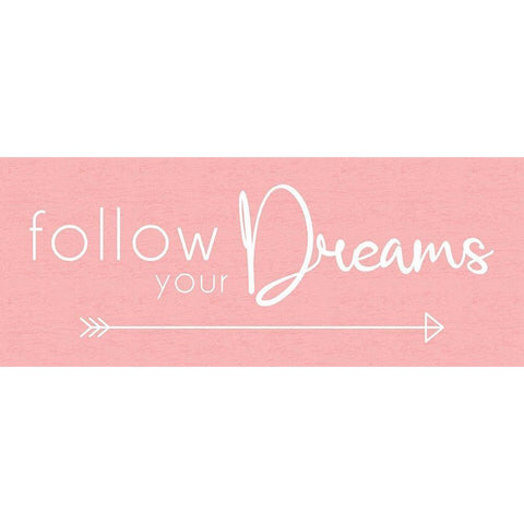 Follow Dreams Gold Ornate Wood Framed Art Print with Double Matting by Gibbons, Lauren