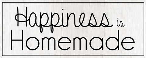 Homemade Happiness White Modern Wood Framed Art Print with Double Matting by Gibbons, Lauren