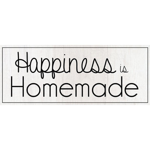 Homemade Happiness White Modern Wood Framed Art Print by Gibbons, Lauren