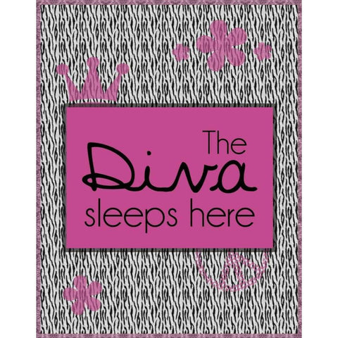 Diva Sleepers White Modern Wood Framed Art Print by Gibbons, Lauren