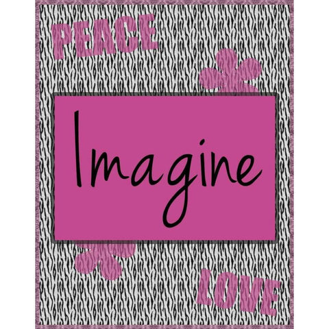 Imagine Black Modern Wood Framed Art Print with Double Matting by Gibbons, Lauren