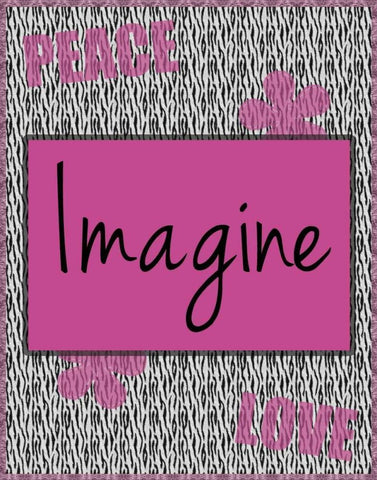 Imagine White Modern Wood Framed Art Print with Double Matting by Gibbons, Lauren