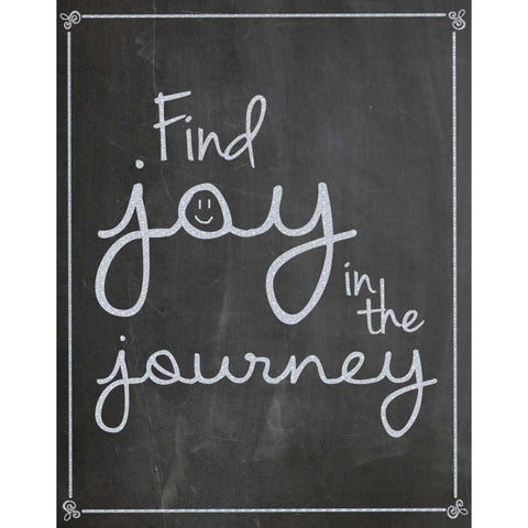 Find Joy in Journey White Modern Wood Framed Art Print by Gibbons, Lauren