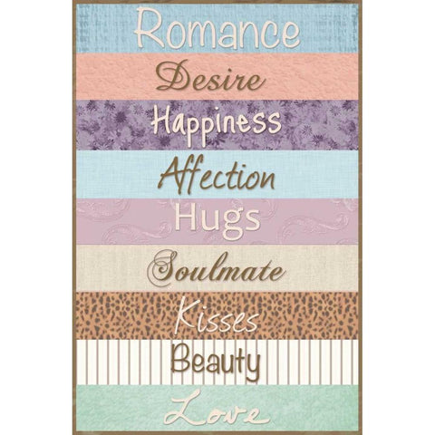 Romance Patterns White Modern Wood Framed Art Print by Gibbons, Lauren