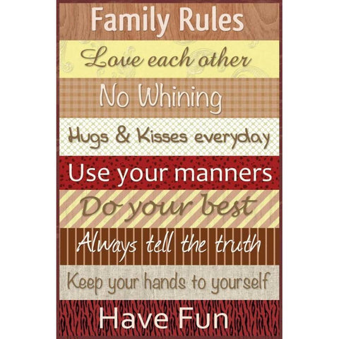 Family Patterns Gold Ornate Wood Framed Art Print with Double Matting by Gibbons, Lauren