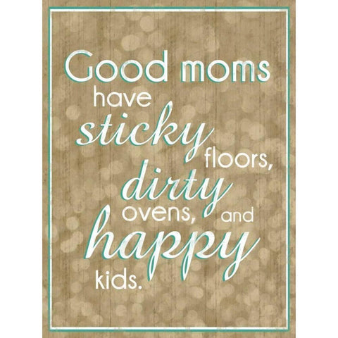 Good Moms Bubbles White Modern Wood Framed Art Print by Gibbons, Lauren