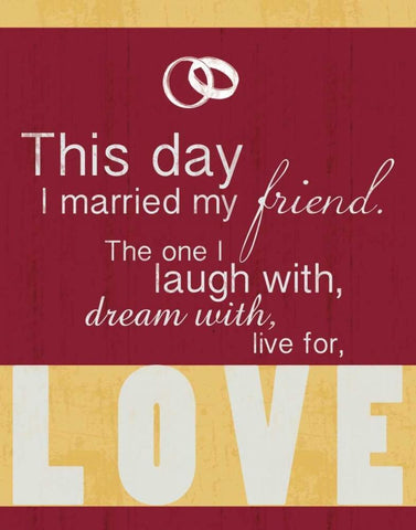 Wedding Red Black Ornate Wood Framed Art Print with Double Matting by Gibbons, Lauren