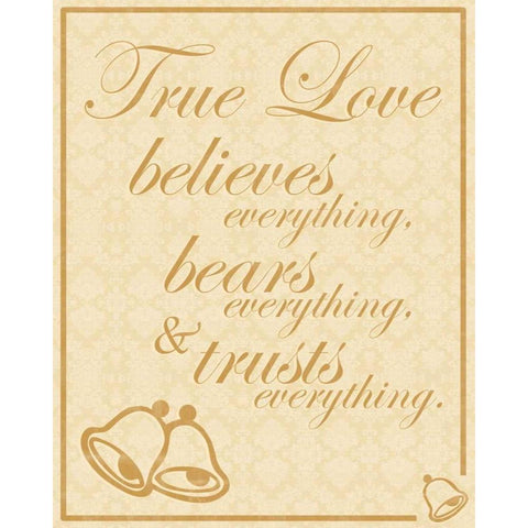 True Love B Black Modern Wood Framed Art Print with Double Matting by Gibbons, Lauren