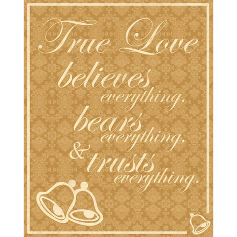 True Love A Black Modern Wood Framed Art Print by Gibbons, Lauren