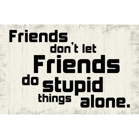 Friend 2 Black Modern Wood Framed Art Print with Double Matting by Gibbons, Lauren