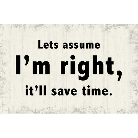 Im Right White Modern Wood Framed Art Print by Gibbons, Lauren