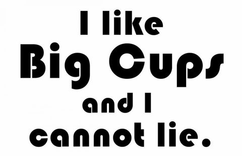 Big Cups White Modern Wood Framed Art Print with Double Matting by Gibbons, Lauren