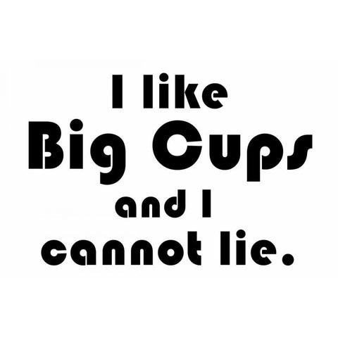 Big Cups White Modern Wood Framed Art Print by Gibbons, Lauren