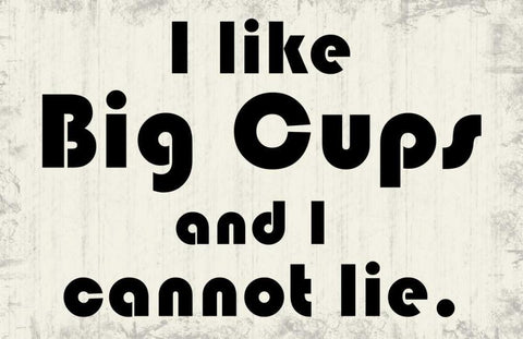 Big Cups 2 White Modern Wood Framed Art Print with Double Matting by Gibbons, Lauren