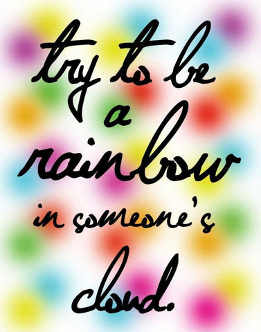 Rainbow Black Ornate Wood Framed Art Print with Double Matting by Gibbons, Lauren