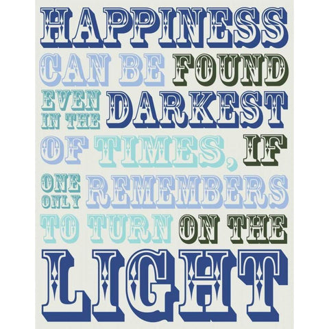 Happiness Light Gold Ornate Wood Framed Art Print with Double Matting by Gibbons, Lauren
