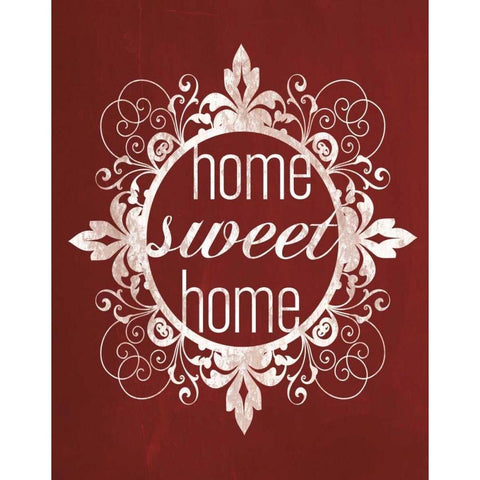 Red Chalk Home Black Modern Wood Framed Art Print by Gibbons, Lauren