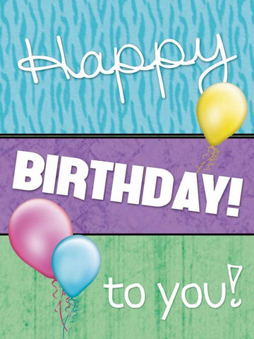 Happy Birthday To You Black Ornate Wood Framed Art Print with Double Matting by Gibbons, Lauren