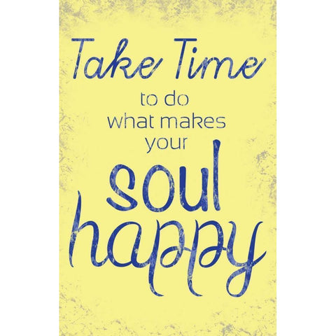 Soul Happy White Modern Wood Framed Art Print by Gibbons, Lauren