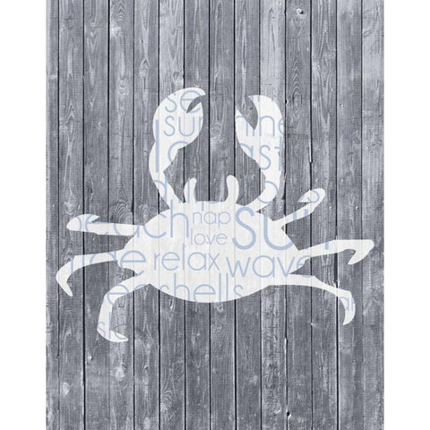 Crab Wood Panel Gold Ornate Wood Framed Art Print with Double Matting by Gibbons, Lauren